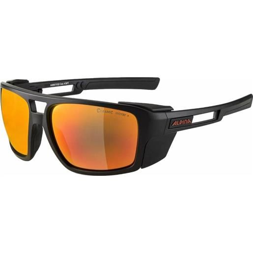 Alpina skywalsh black matt/red occhiali da sole outdoor