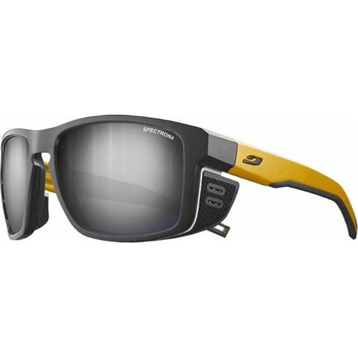 Julbo shield black/yellow/white/brown/silver flash occhiali da sole outdoor