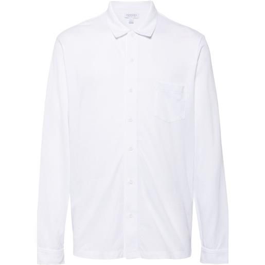 Sunspel riviera cotton shirt - bianco