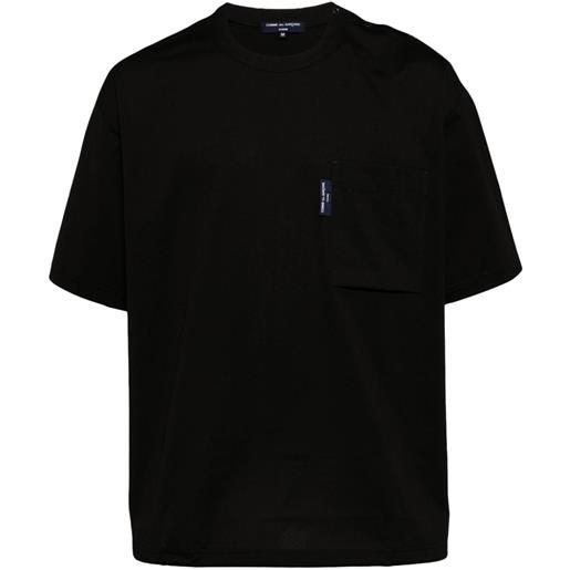 Comme des Garçons Homme logo-tag drop-shoulder t-shirt - nero