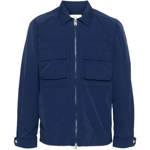 Woolrich crinkled lightweight jacket - blu