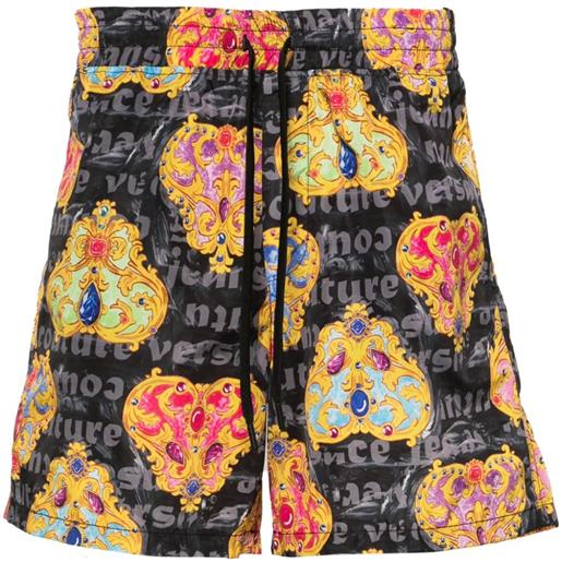 Versace Jeans Couture heart couture bermuda shorts - nero