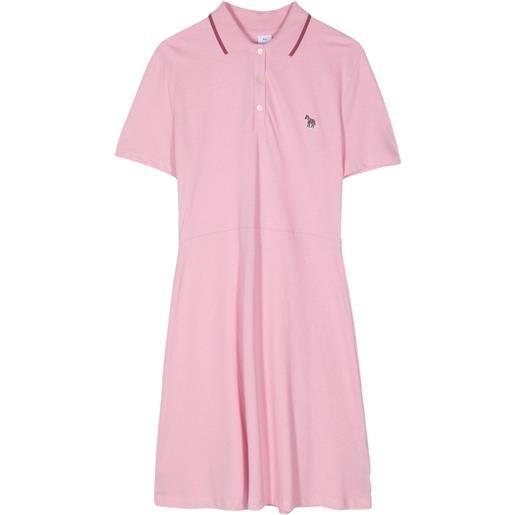 PS Paul Smith zebra-appliqué cotton tennis dress - rosa