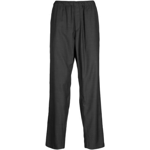 Undercover pantaloni dritti con vita elasticizzata - grigio