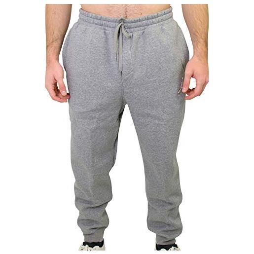 Nike jordan sportswear jumpman fleece men's pants pantaloni sportivi, uomo, grigio (carbon heather/white 091), 56 (taglia produttore: xl)