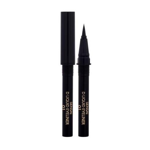 Sensai designing eyeliner liner con punta fissa ricarica 0.6 ml tonalità 01 black