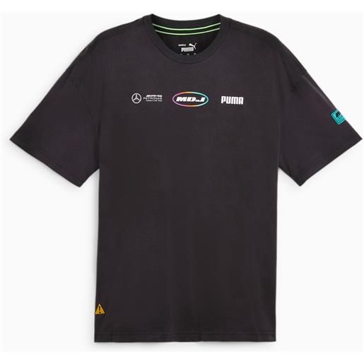 PUMA t-shirt grafica mercedes-amg petronas motorsport da, nero/altro