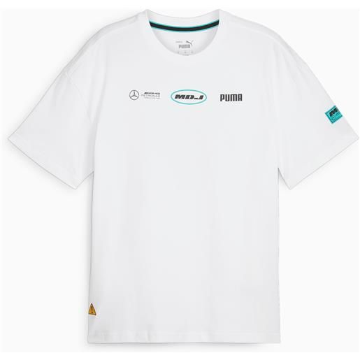 PUMA t-shirt grafica mercedes-amg petronas motorsport da, bianco/altro
