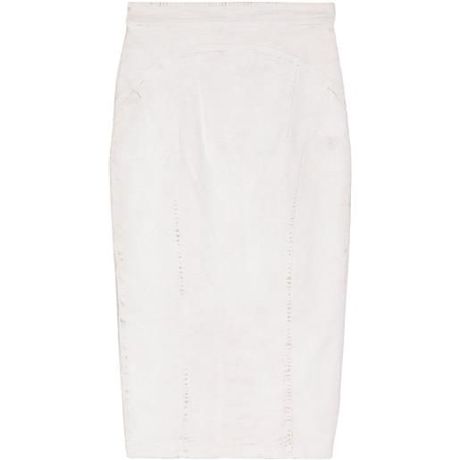 Nº21 high-waisted pencil skirt - bianco