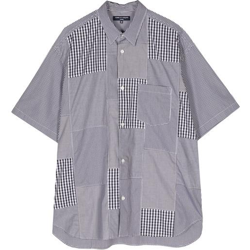 Comme des Garçons Homme check-pattern short-sleeve cotton shirt - nero
