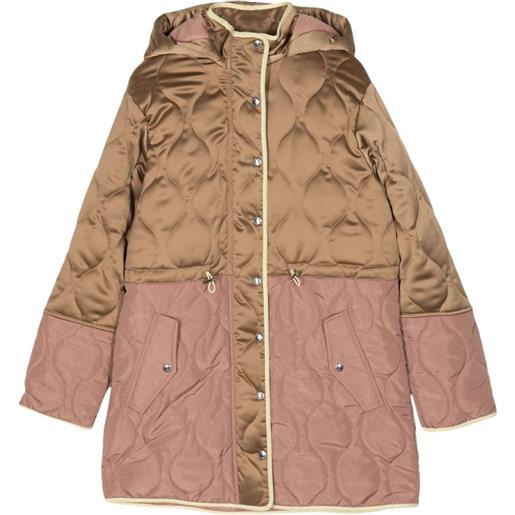 PS Paul Smith two-tone quilted coat - marrone