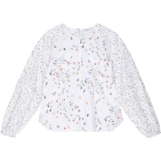 PS Paul Smith floral-print long-sleeve blouse - bianco