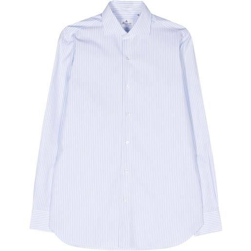 Finamore 1925 Napoli striped cotton shirt - blu