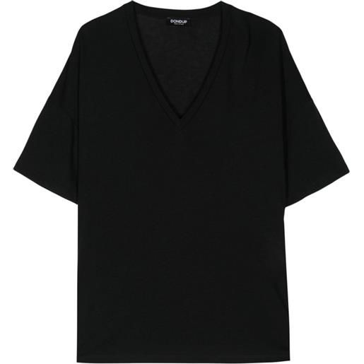DONDUP v-neck jersey t-shirt - nero