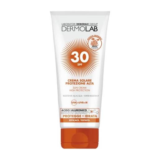 Dermolab crema solare spf 30, resistente all'acqua - 200 ml