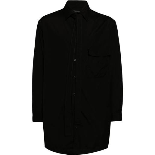 Yohji Yamamoto classic-collar cotton shirt - nero