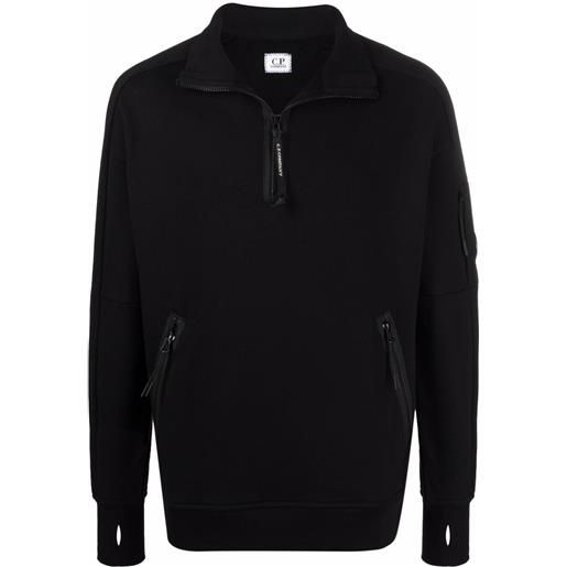 C.P. Company maglione con zip - nero