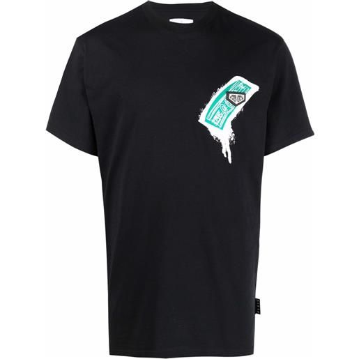 Philipp Plein t-shirt a quadri - nero