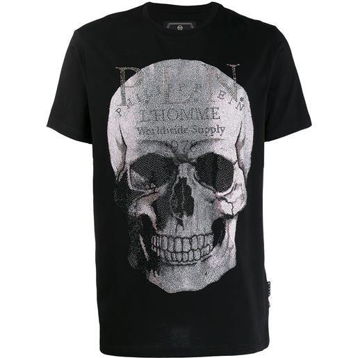 Philipp Plein t-shirt platinum cut skull - nero