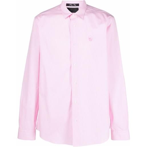 Philipp Plein camicia a righe - rosa