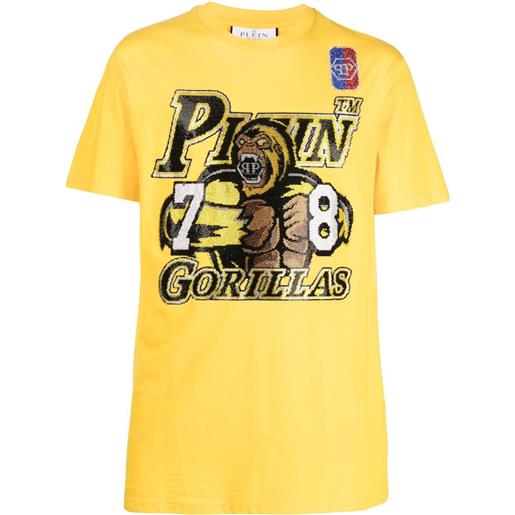 Philipp Plein t-shirt basketball - giallo