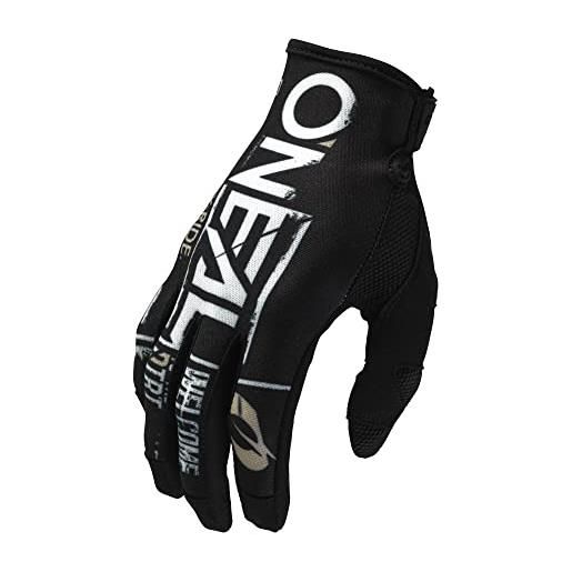 O'NEAL | guanti ciclismo e motocross | mx mtb dh fr | materiali resistenti e flessibili, palmo ventilato | mayhem glove attack v. 23 | adulto | nero bianco | taglia s