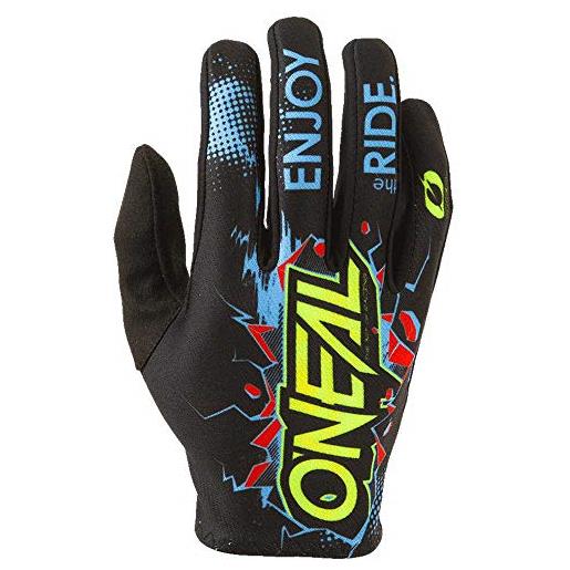 O'NEAL | guanto da ciclismo e motocross | bambini | mx mtb dh fr downhill freeride | materiali durevoli e flessibili, palmo ventilato | matrix youth glove villain | nero | taglia l
