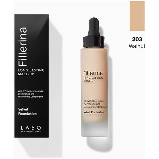 Labo International labo fillerina long lasting make up velvet fundation colore 203 30 ml up