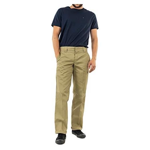 Dickies s/stght work pant pantaloni, beige (khaki kh), 34w / 32l uomo
