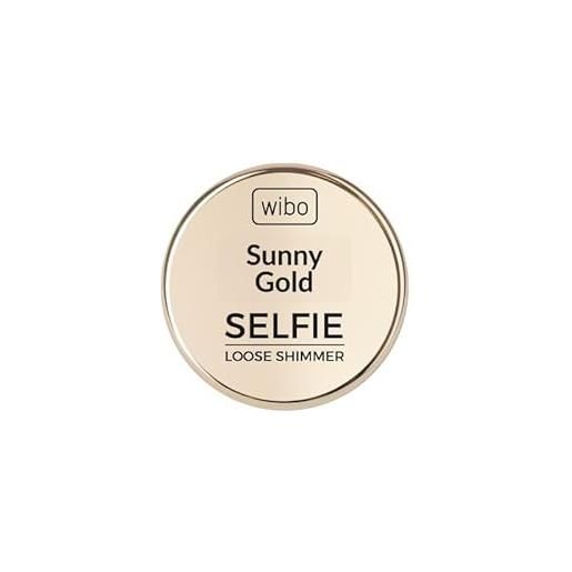 WIBO. Illuminatore sciolto selfie loose shimmer sunny gold