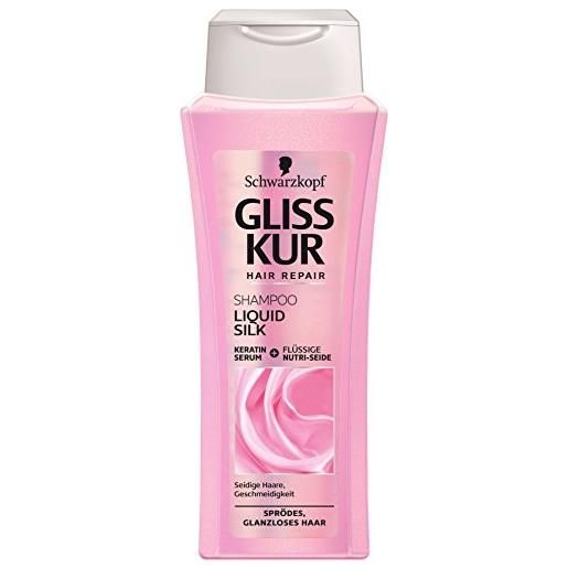 Gliss Kur schwarzkopf Gliss Kur shampoo, liquid silk, confezione da 3 (3 x 250 ml)