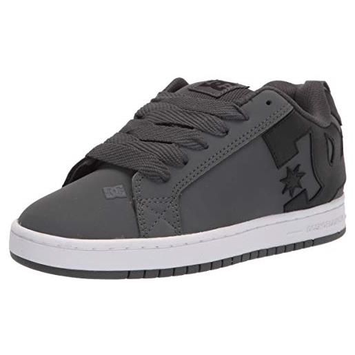 DC shoes - scarpe da skateboard court graffik se, da uomo, colore: bianco/nero/lime, (grigio scuro nero e bianco), 43 eu