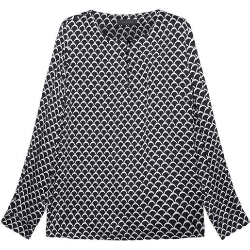 ELENA MIRO blusa donna stampata in viscosa ecovero™ 48