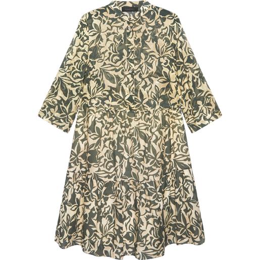 ELENA MIRO abito donna stampato in cotone organico 42