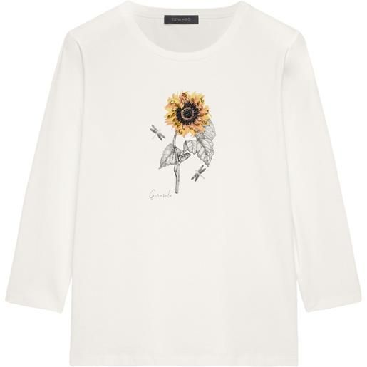ELENA MIRO t-shirt donna con stampa floreale l