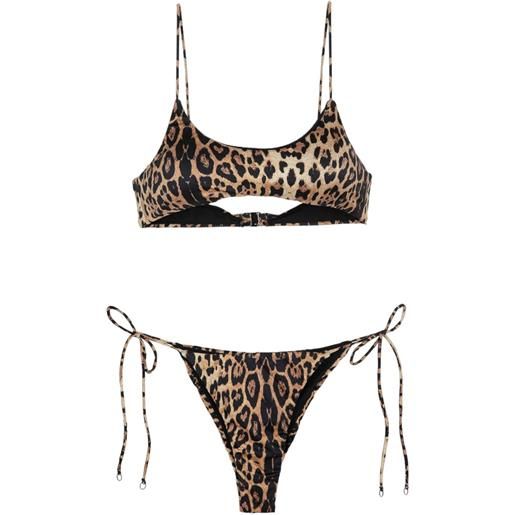 F**K bikini top e slip brasiliano regolabile spotted donna s