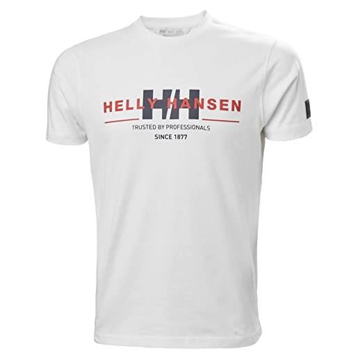 Helly Hansen rwb graphic maglietta, 619 skagen blue plaid, l uomo