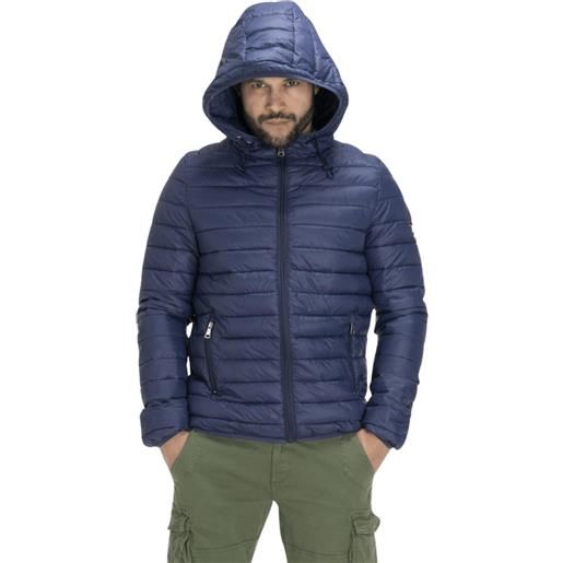 LEONE giubbotto da uomo con cappuccio zip basic giacca