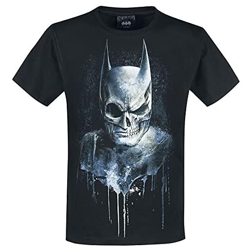 dc comics spiral - batman - nocturnal - t-shirt nera regular per uomo - s