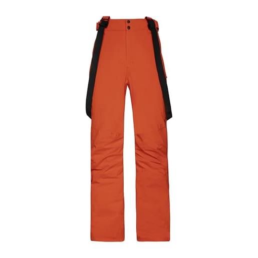 Protest miikka, pantaloni da sci uomo, arancione (orange fire), xs