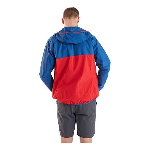 Berghaus corbeck windproof hooded smock, giacca a vento uomo, limoges/bacca di goji, 3xl