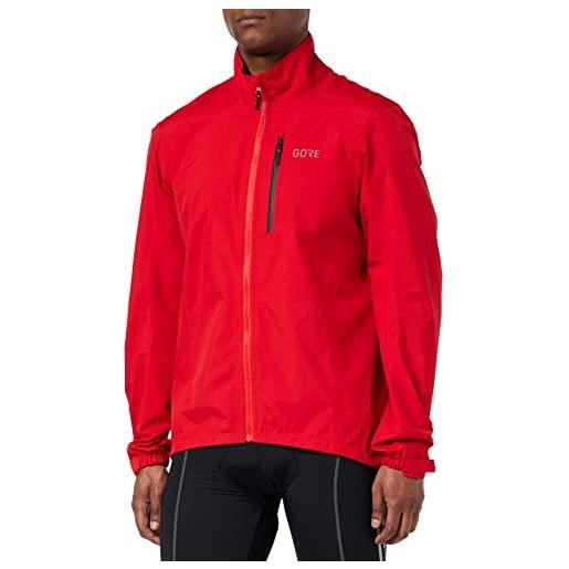 GORE WEAR giacca da ciclismo per uomo, gore-tex paclite, s, rosso