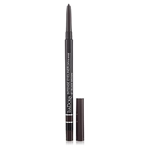 Isadora intense eyeliner 24 hrs wear 61 black brown isadora matita donna 0,35 gr matita automatica