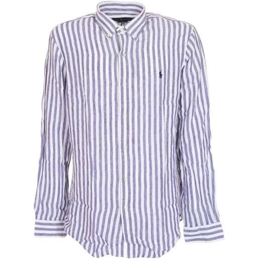 Polo Ralph Lauren camicia classic righe bianca e blu