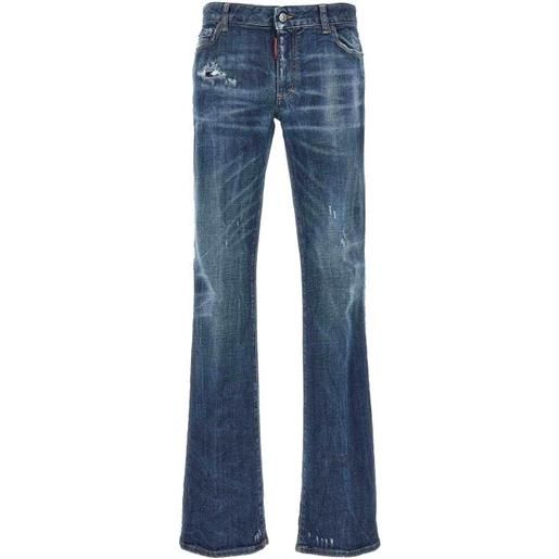 Dsquared2 jeans elasticizzati con strappi a vita media