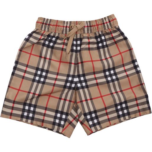Burberry shorts stampa righe web