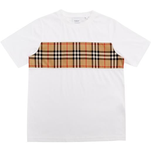 Burberry t-shirt con stampa check