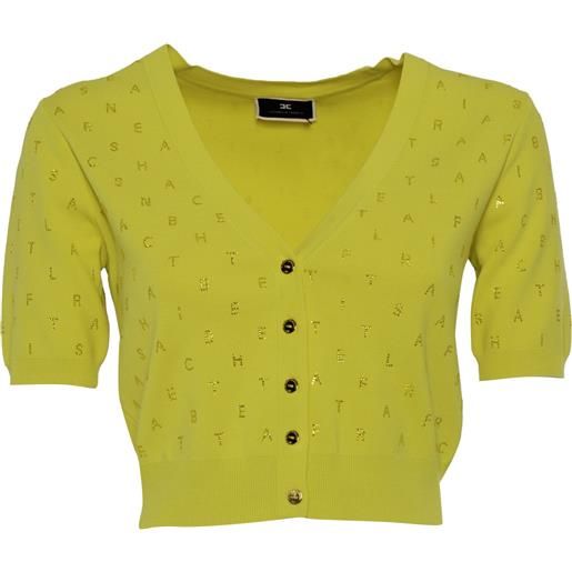 ELISABETTA FRANCHI maglia tricot gialla