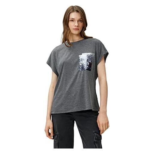 Koton sequin detail-maglietta a maniche lunghe t-shirt, antracite (931), l donna