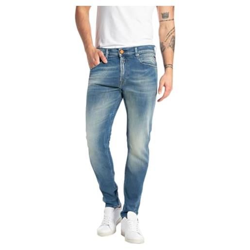 Replay johnfrus jeans, 007 blu scuro, 27w x 30l uomo